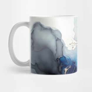 Azure Dreams - Abstract Alcohol Ink Resin Art Mug